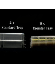 13mm Counters Tray: 24 Filas - Sin TAPA