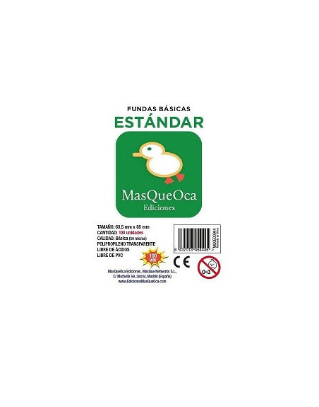 Fundas cartas BASICAS - MQO Standard Card Game Sleeves (63,5x88mm)