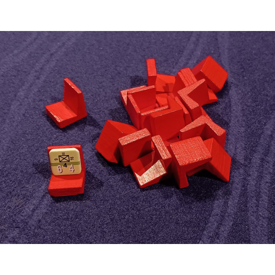 Pack Counter Sled Red 14mm 9/16 inch (x50)