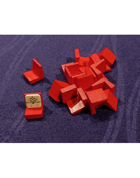 Pack Counter Sled Red 14mm 9/16 inch (x50)